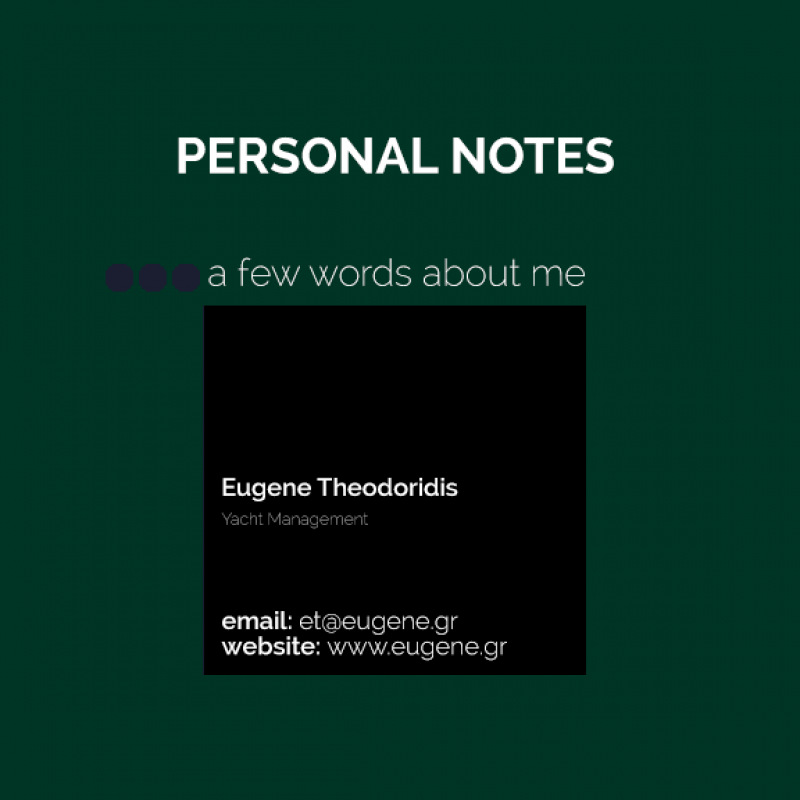 Personal Notes